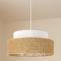 Chandelier on a string BOHO 1xE27/60W/230V white/beige