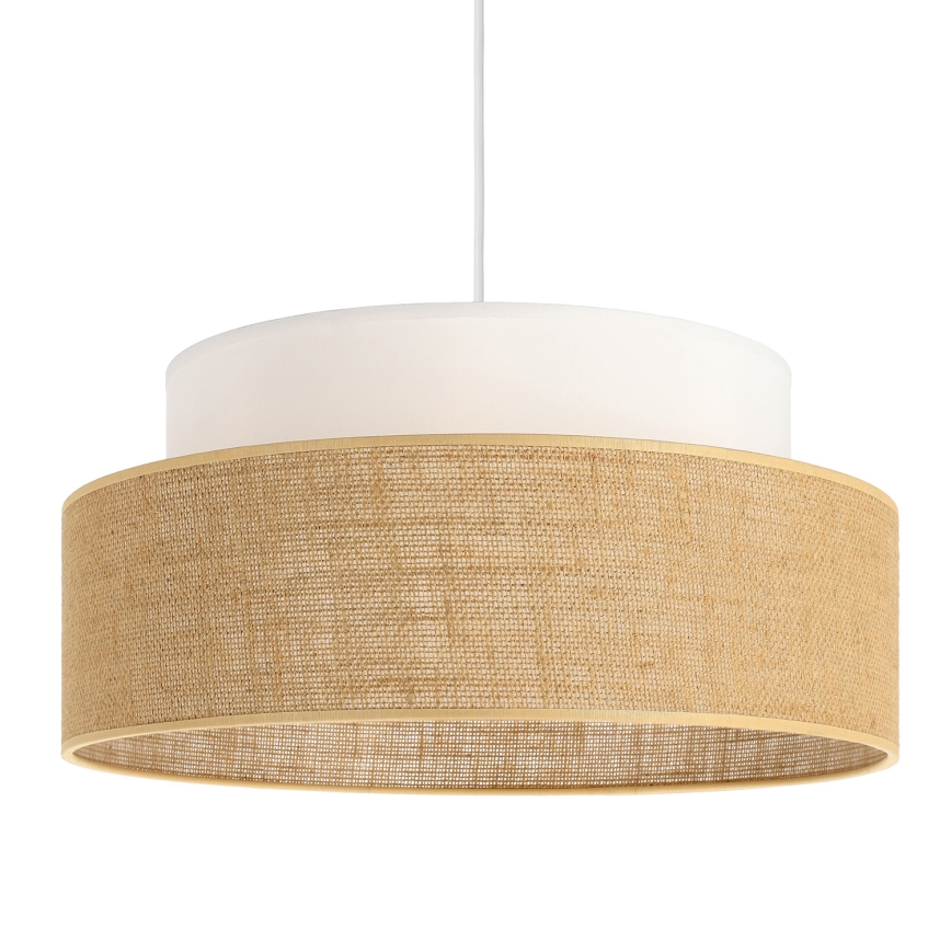 Chandelier on a string BOHO 1xE27/60W/230V white/beige