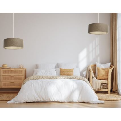 Chandelier on a string BOHO TRINITI 1xE27/60W/230V brown