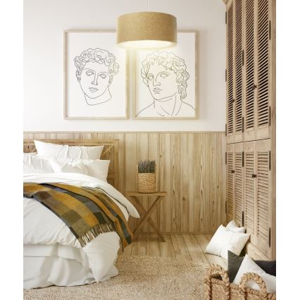 Chandelier on a string BOHO TRINITI 1xE27/60W/230V brown