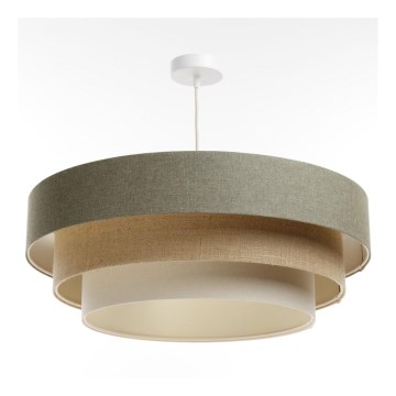 Chandelier on a string BOHO TRINITI 1xE27/60W/230V grey/beige/creamy