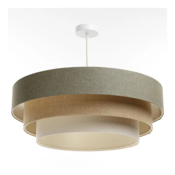 Chandelier on a string BOHO TRINITI 1xE27/60W/230V grey/beige/creamy
