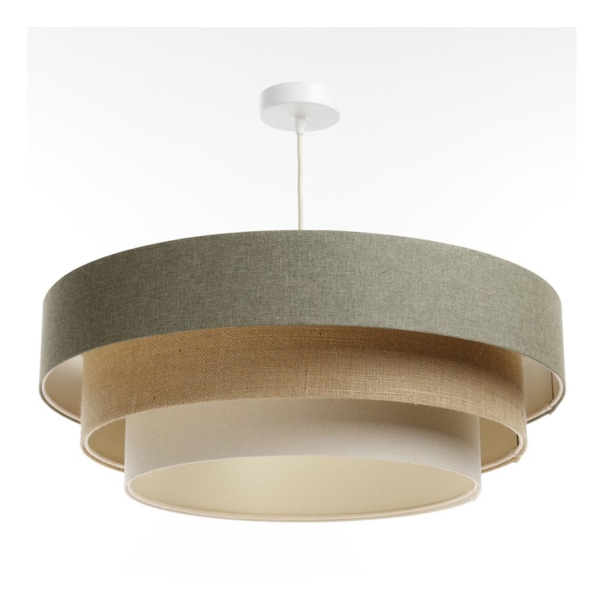 Chandelier on a string BOHO TRINITI 1xE27/60W/230V grey/beige/creamy