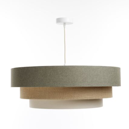 Chandelier on a string BOHO TRINITI 1xE27/60W/230V grey/beige/creamy
