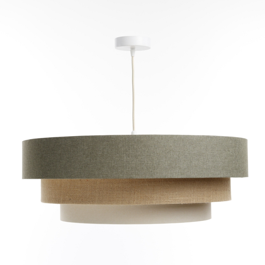 Chandelier on a string BOHO TRINITI 1xE27/60W/230V grey/beige/creamy