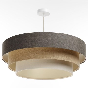 Chandelier on a string BOHO TRINITI 1xE27/60W/230V grey/beige/creamy