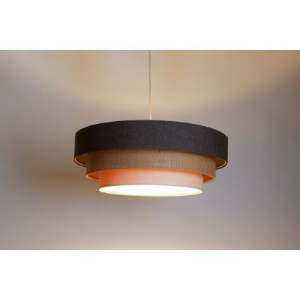 Chandelier on a string BOHO TRINITI 1xE27/60W/230V grey/beige/creamy