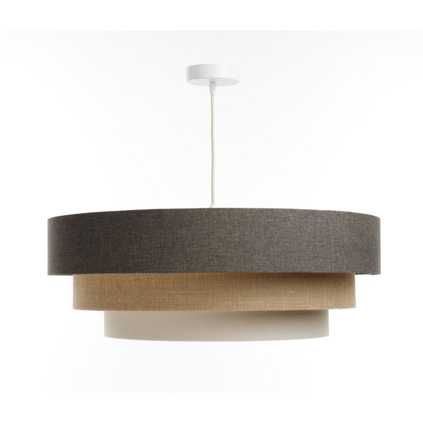 Chandelier on a string BOHO TRINITI 1xE27/60W/230V grey/beige/creamy