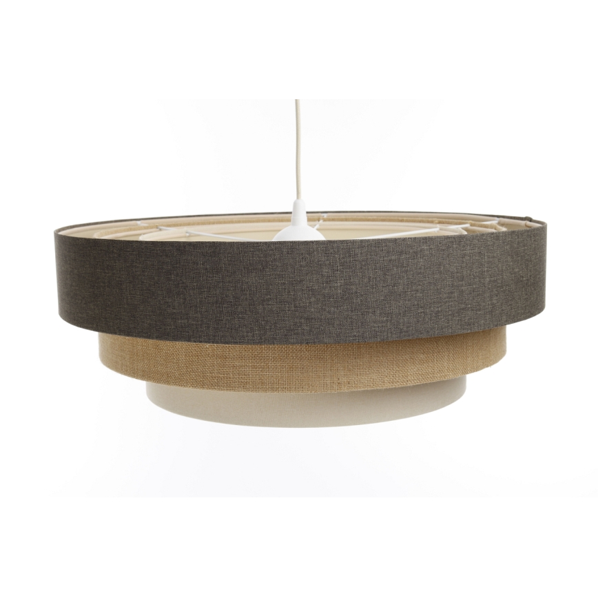 Chandelier on a string BOHO TRINITI 1xE27/60W/230V grey/beige/creamy
