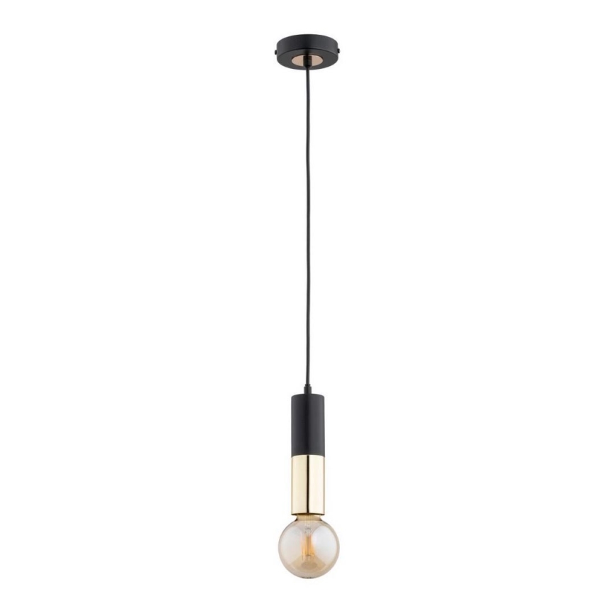 Chandelier on a string BOLID 1xE27/60W/230V black/golden
