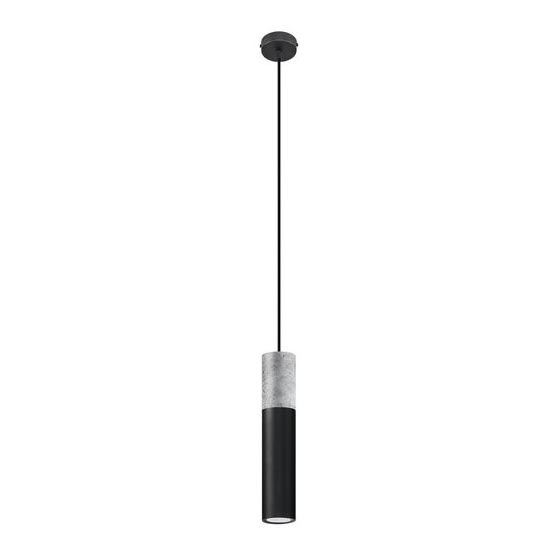 Chandelier on a string BORGIO 1xGU10/40W/230V concrete/metal black