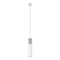 Chandelier on a string BORGIO 1xGU10/40W/230V concrete/metal white