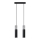 Chandelier on a string BORGIO 2xGU10/40W/230V concrete/metal black