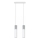 Chandelier on a string BORGIO 2xGU10/40W/230V concrete/metal white