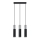 Chandelier on a string BORGIO 3xGU10/40W/230V concrete/metal black