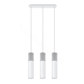 Chandelier on a string BORGIO 3xGU10/40W/230V concrete/metal white