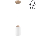 Chandelier on a string BOSCO 1xE27/60W/230V oak - FSC certified