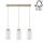 Chandelier on a string BOSCO 3xE27/60W/230V birch - FSC certified