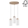 Chandelier on a string BOSCO 3xE27/60W/230V oak - FSC certified