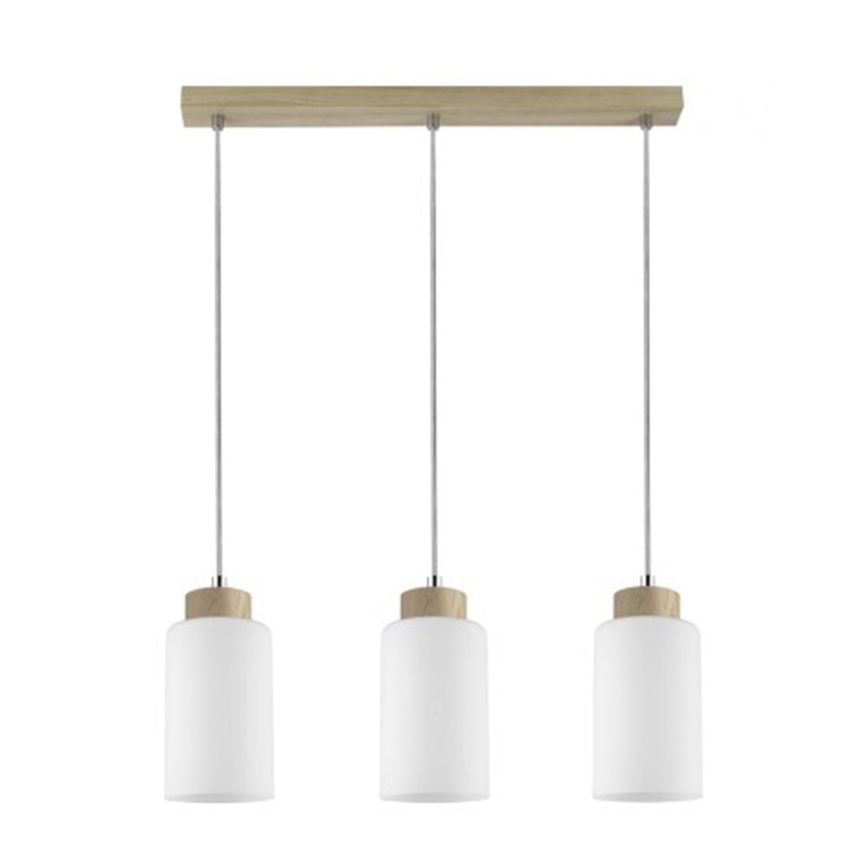 Chandelier on a string BOSCO 3xE27/60W/230V oak