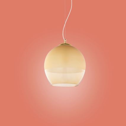 Chandelier on a string BOULETTE 1xE27/60W/230V gold