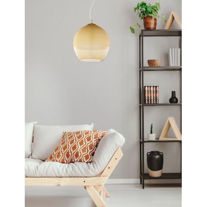 Chandelier on a string BOULETTE 1xE27/60W/230V gold