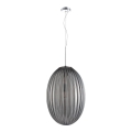 Chandelier on a string BRAGA 1xE27/60W/230V grey