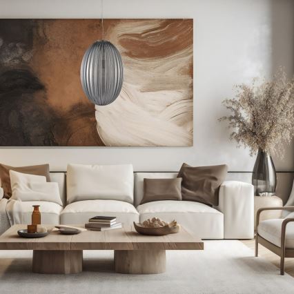 Chandelier on a string BRAGA 1xE27/60W/230V grey