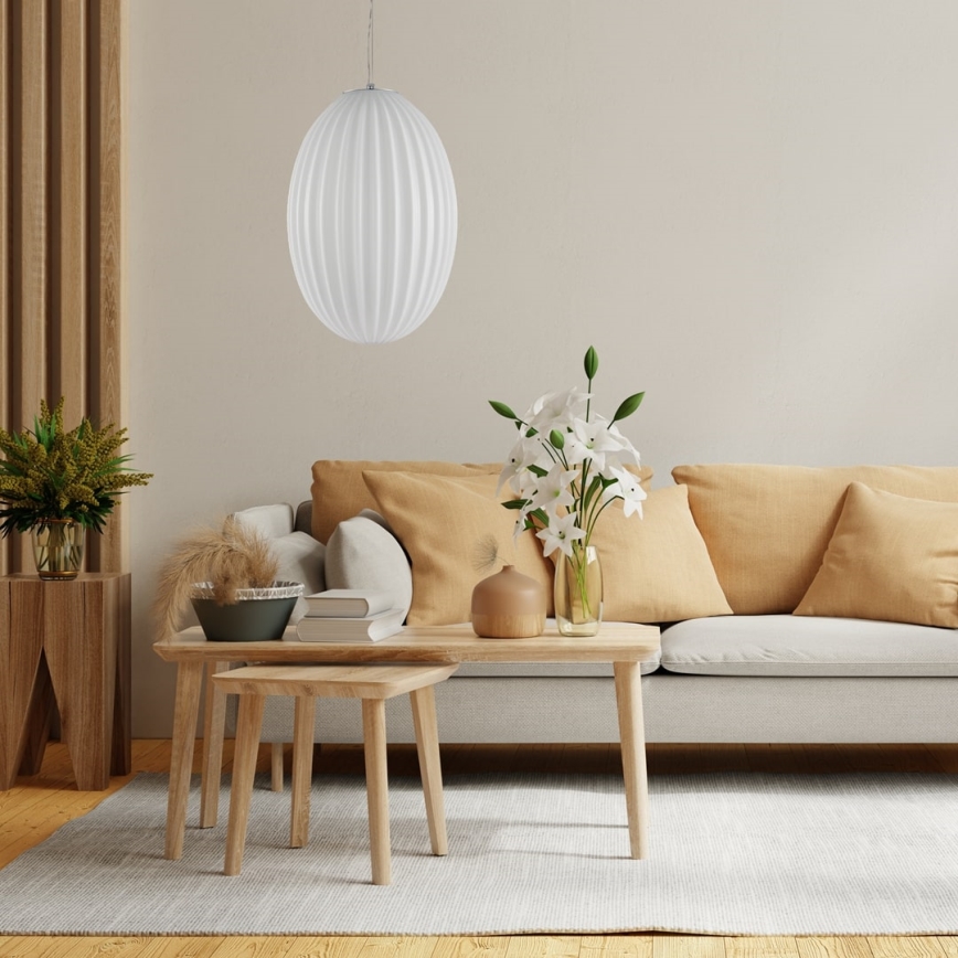 Chandelier on a string BRAGA 1xE27/60W/230V white