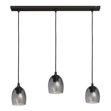 Chandelier on a string BRILLANT 3xE27/15W/230V grey