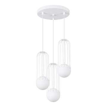 Chandelier on a string BRINA 3xG9/8W/230V white