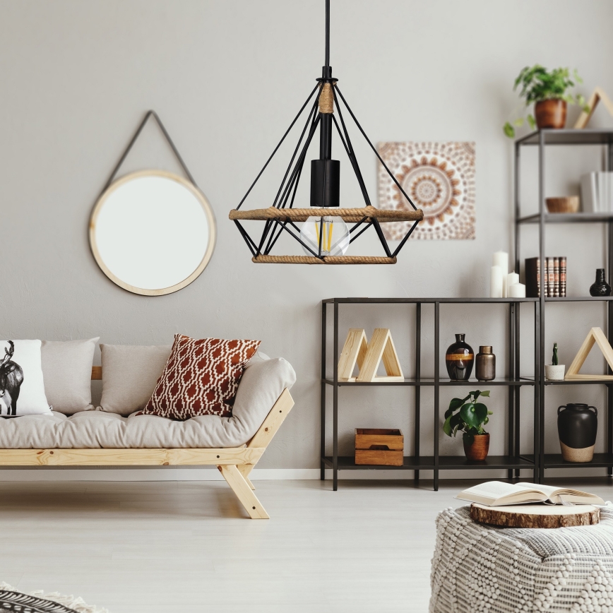 Chandelier on a string BROXTON 1xE27/20W/230V