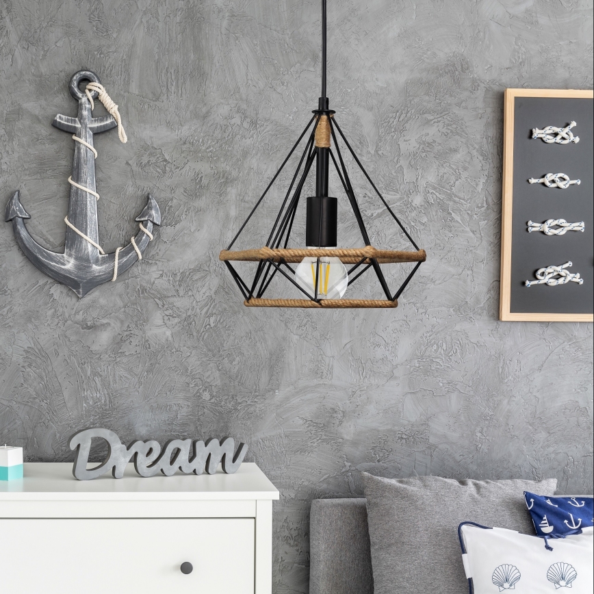 Chandelier on a string BROXTON 1xE27/20W/230V