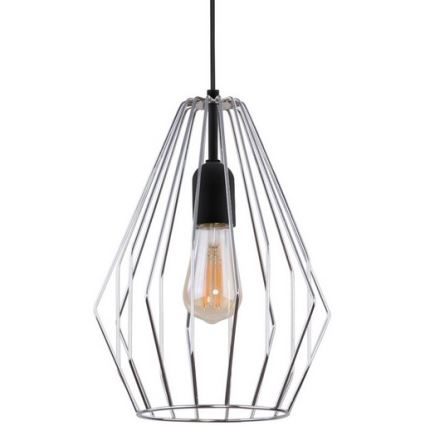 Chandelier on a string BRYLANT 1xE27/60W/230V shiny chrome