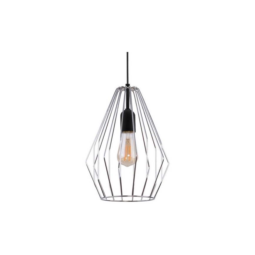 Chandelier on a string BRYLANT 1xE27/60W/230V shiny chrome