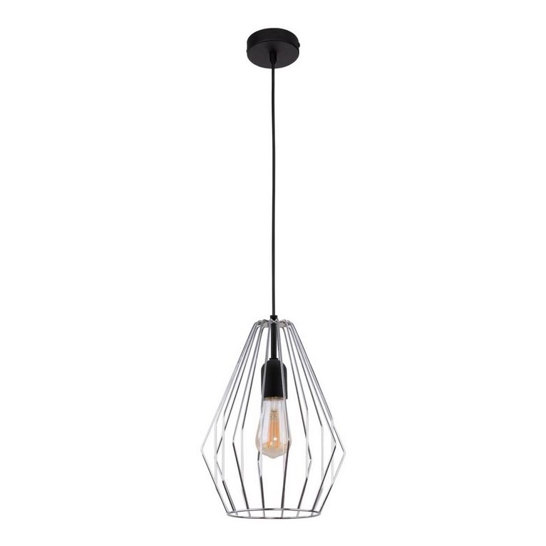 Chandelier on a string BRYLANT 1xE27/60W/230V shiny chrome