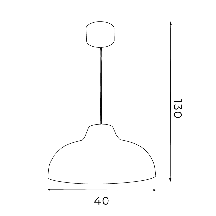 Chandelier on a string BURGOS 1xE27/60W/230V white