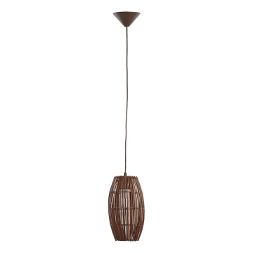 Chandelier on a string BURI 1xE27/15W/230V brown