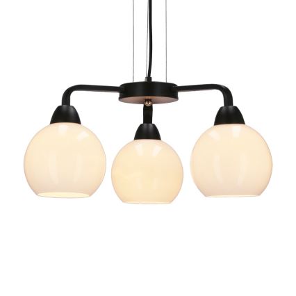 Chandelier on a string CALDERA 3xE27/60W/230V black