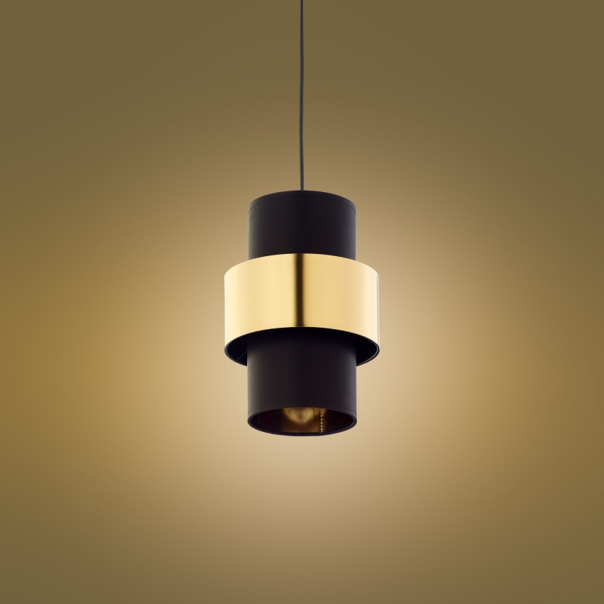 Chandelier on a string CALISTO 1xE27/15W/230V gold/black