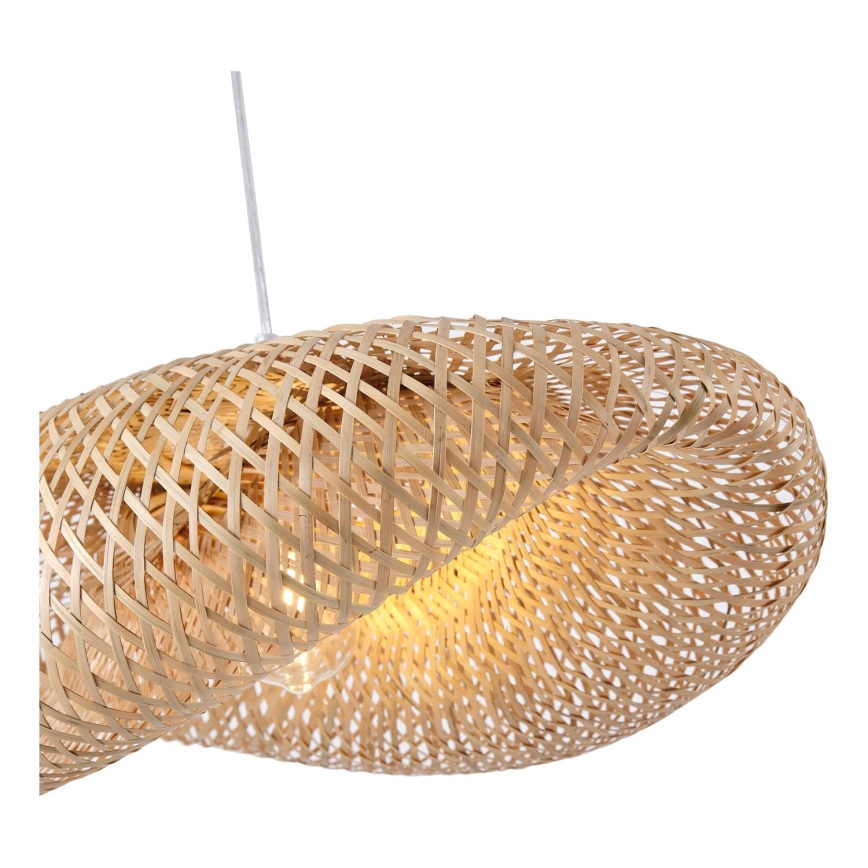 Chandelier on a string CALYPSO 1xE27/15W/230V bamboo