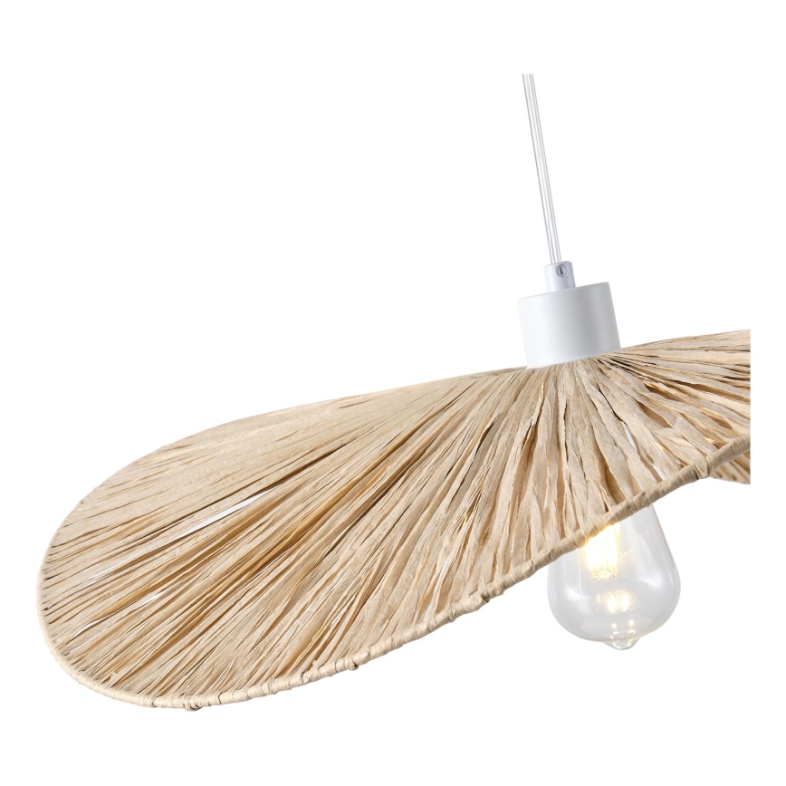 Chandelier on a string CALYPSO 1xE27/15W/230V d. 55 cm bamboo