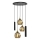 Chandelier on a string CALYPSO 2xGU10/60W/230V + 3xE27/60W black/gold