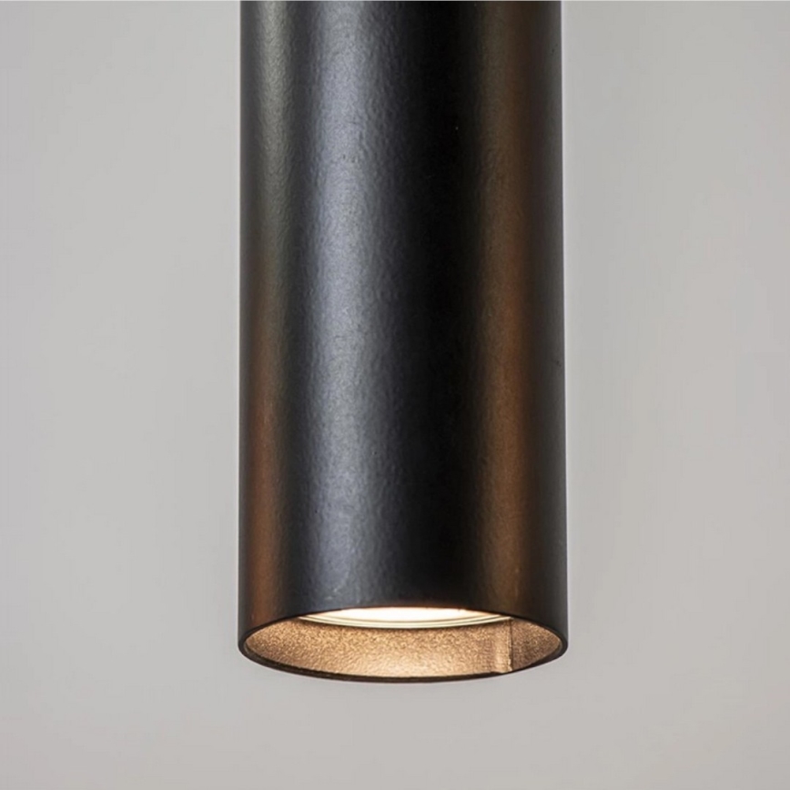 Chandelier on a string CALYPSO 2xGU10/60W/230V + 3xE27/60W black/gold
