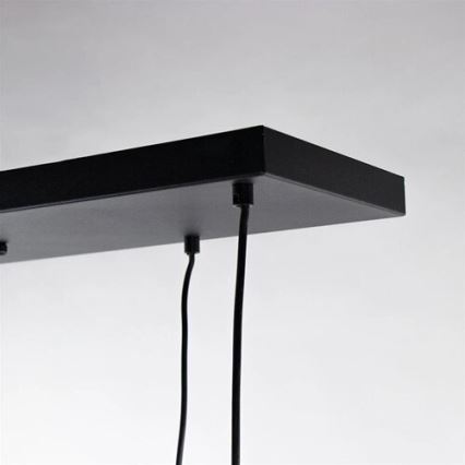 Chandelier on a string CALYPSO 4xGU10/60W/230V + 4xE27/60W black/gold