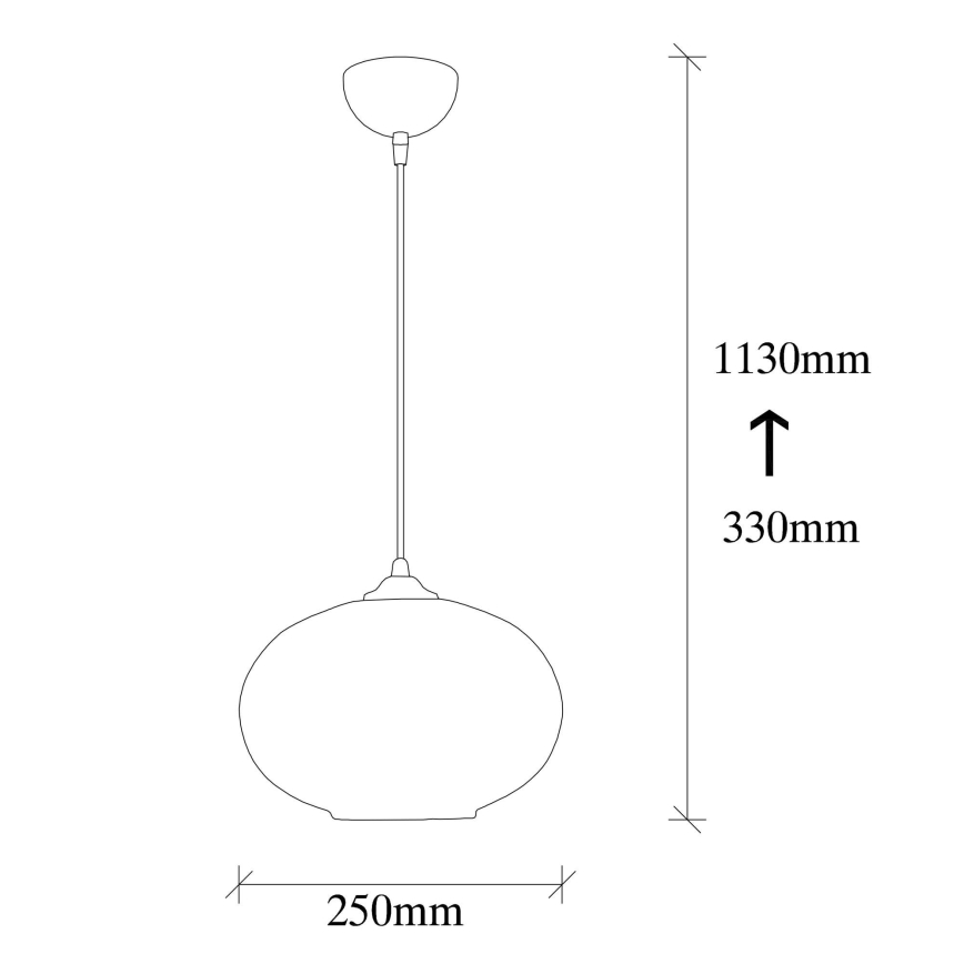 Chandelier on a string CAMINI 1xE27/40W/230V