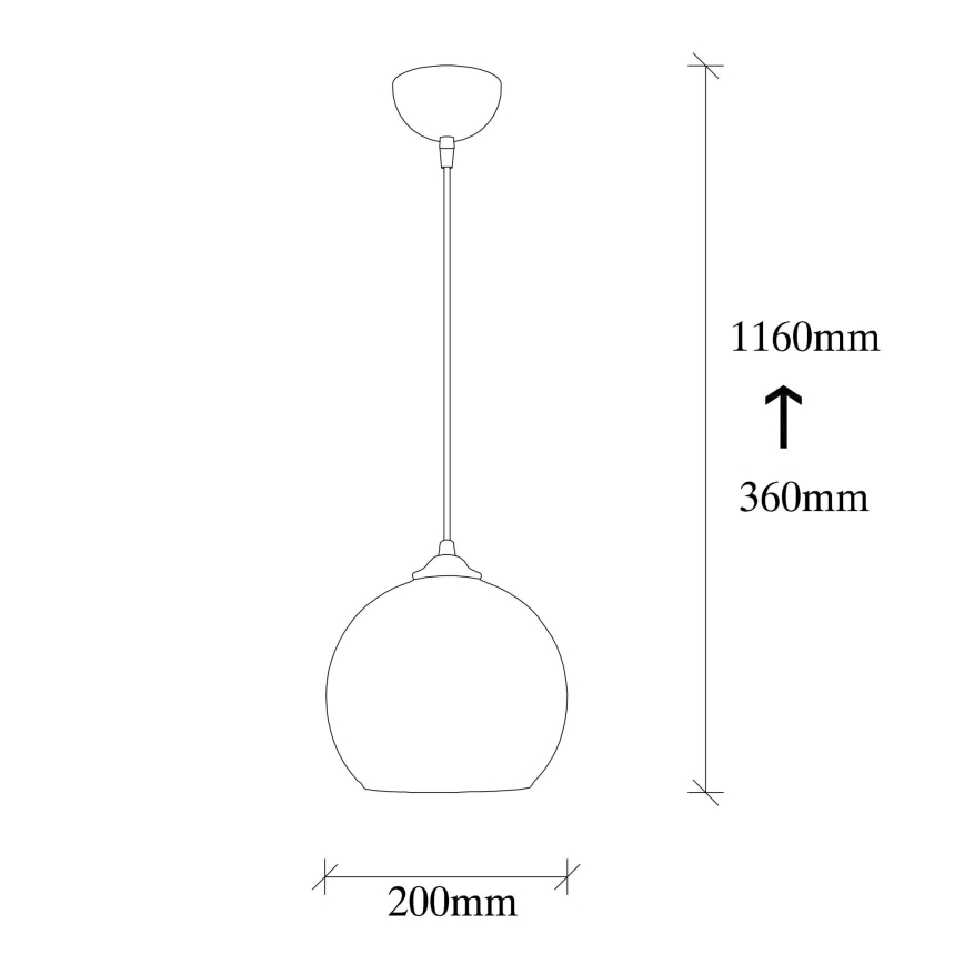 Chandelier on a string CAMINI 1xE27/40W/230V