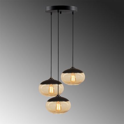 Chandelier on a string CAMINI 3xE27/40W/230V
