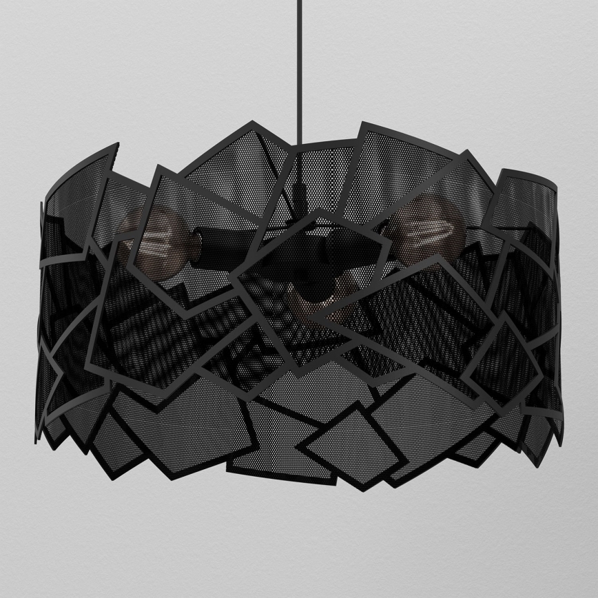 Chandelier on a string CAMO 3xE27/15W/230V black