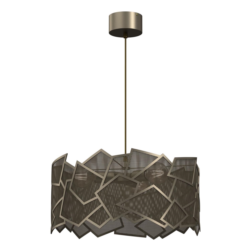 Chandelier on a string CAMO 3xE27/15W/230V gold